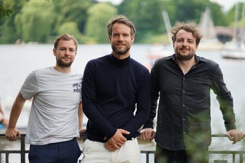 Das Gründerteam von Suena: Miguel Wesselmann, Lennard Wilkening und Tom Witter