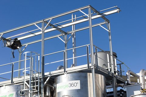 Die Aufbereitungsanlage auf dem Areal der Model AG in Niedergösgen war eine Premiere für Energie 360°