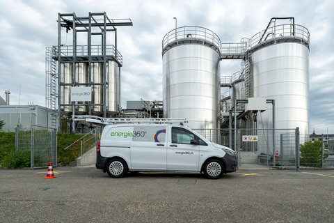 Biogas-Speicheranlage in Niedergösgen