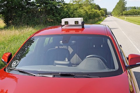 Infrastruktur-Messgerät auf Autodach