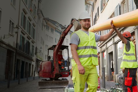 Rénovation de conduites de gaz dans la vieille ville de Zurich