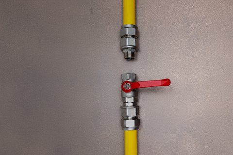 Symbole Fermeture du réseau de gaz
