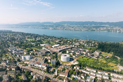 Vue aérienne de la ville de Zurich