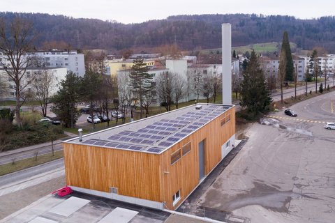 Luftaufnahme Energiezentrale Embrach Nord