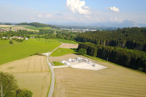 Anlage des Forschungsprojekts zur Speicherung von erneuerbarer Energie