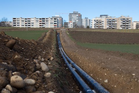 Aujourd’hui, plus de 1000 réseaux thermiques fournissent de la chaleur et du froid en Suisse. Des incitations financières et réglementaires permettraient d’exploiter leur énorme potentiel.