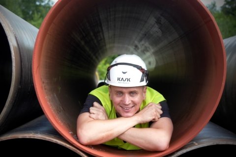 Kevin Westphal, Netzmeister in Ausbildung bei Energie 360°